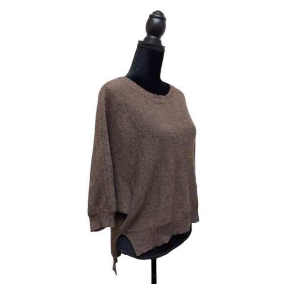 BCBGMaxazria Kennedy Dolman Sleeve Hi-Lo Wool & Yak Blend Sweater | Extra Small - Picture 4 of 9